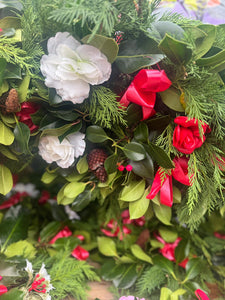 Holly and Leylandii Wreath